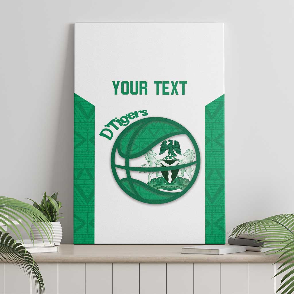 Afro Basketball Custom Nigeria Canvas Wall Art Come On Tigers - African Pride