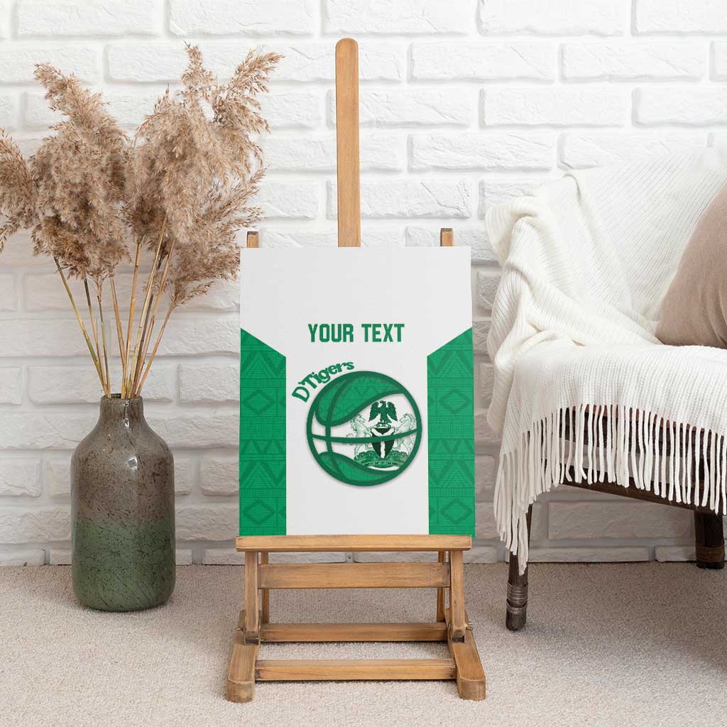Afro Basketball Custom Nigeria Canvas Wall Art Come On Tigers - African Pride