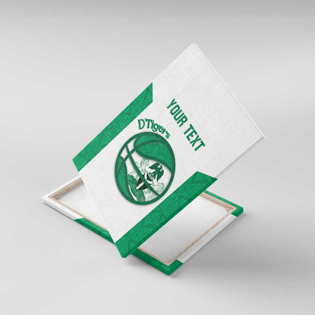 Afro Basketball Custom Nigeria Canvas Wall Art Come On Tigers - African Pride
