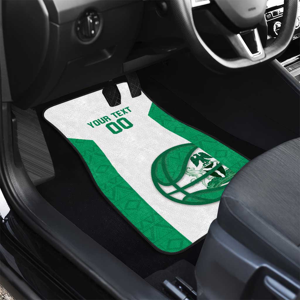 Afro Basketball Custom Nigeria Car Mats Come On Tigers - African Pride
