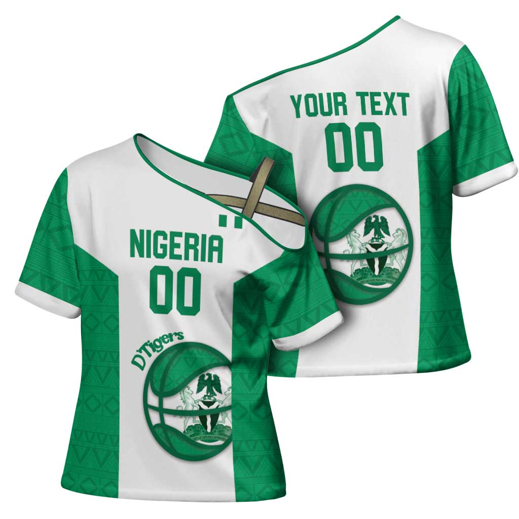 Nigeria Basketball Custom Cross Shoulder Shirt Come On Tigers