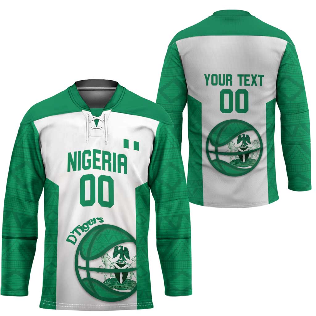 Nigeria Basketball Custom Hockey Jersey Come On Tigers