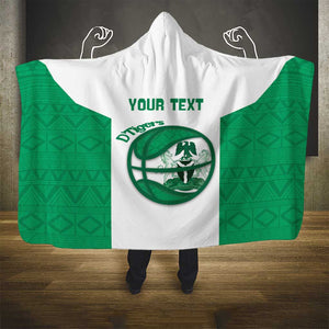 Afro Basketball Custom Nigeria Hooded Blanket Come On Tigers - African Pride