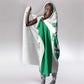 Afro Basketball Custom Nigeria Hooded Blanket Come On Tigers - African Pride