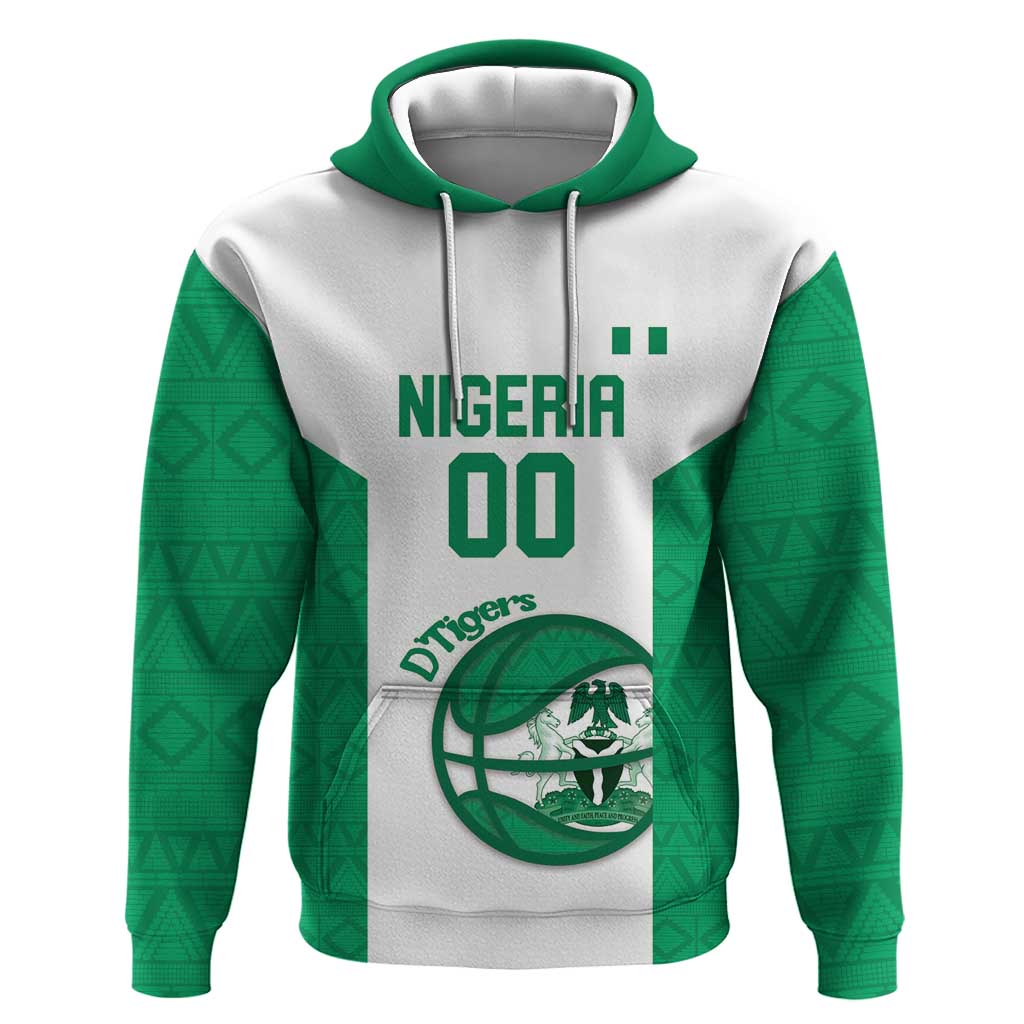 Afro Basketball Custom Nigeria Hoodie Come On Tigers - African Pride