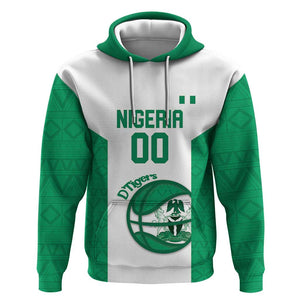 Afro Basketball Custom Nigeria Hoodie Come On Tigers - African Pride