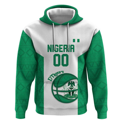 Afro Basketball Custom Nigeria Hoodie Come On Tigers - African Pride
