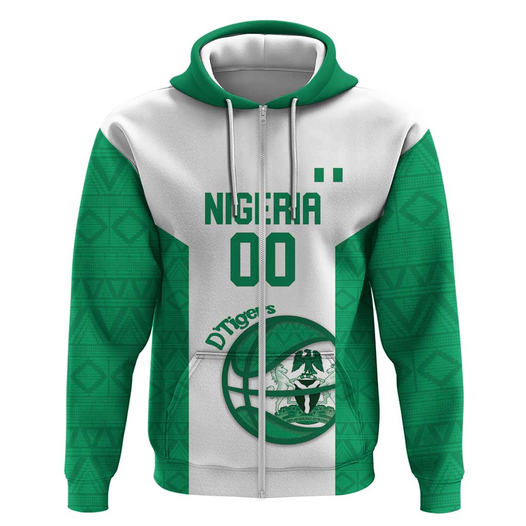 Afro Basketball Custom Nigeria Hoodie Come On Tigers - African Pride
