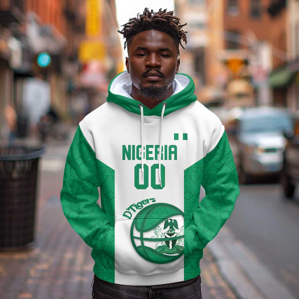 Afro Basketball Custom Nigeria Hoodie Come On Tigers - African Pride