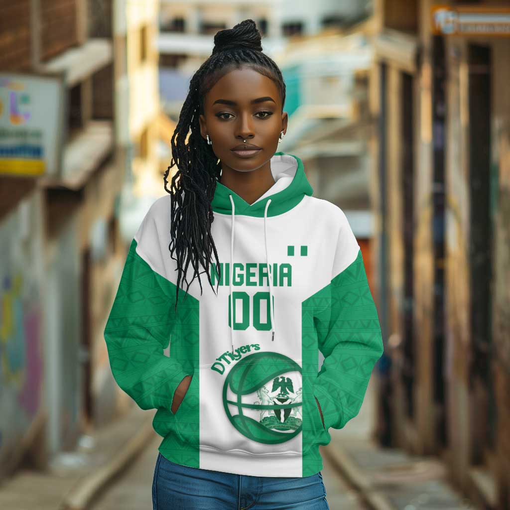 Afro Basketball Custom Nigeria Hoodie Come On Tigers - African Pride