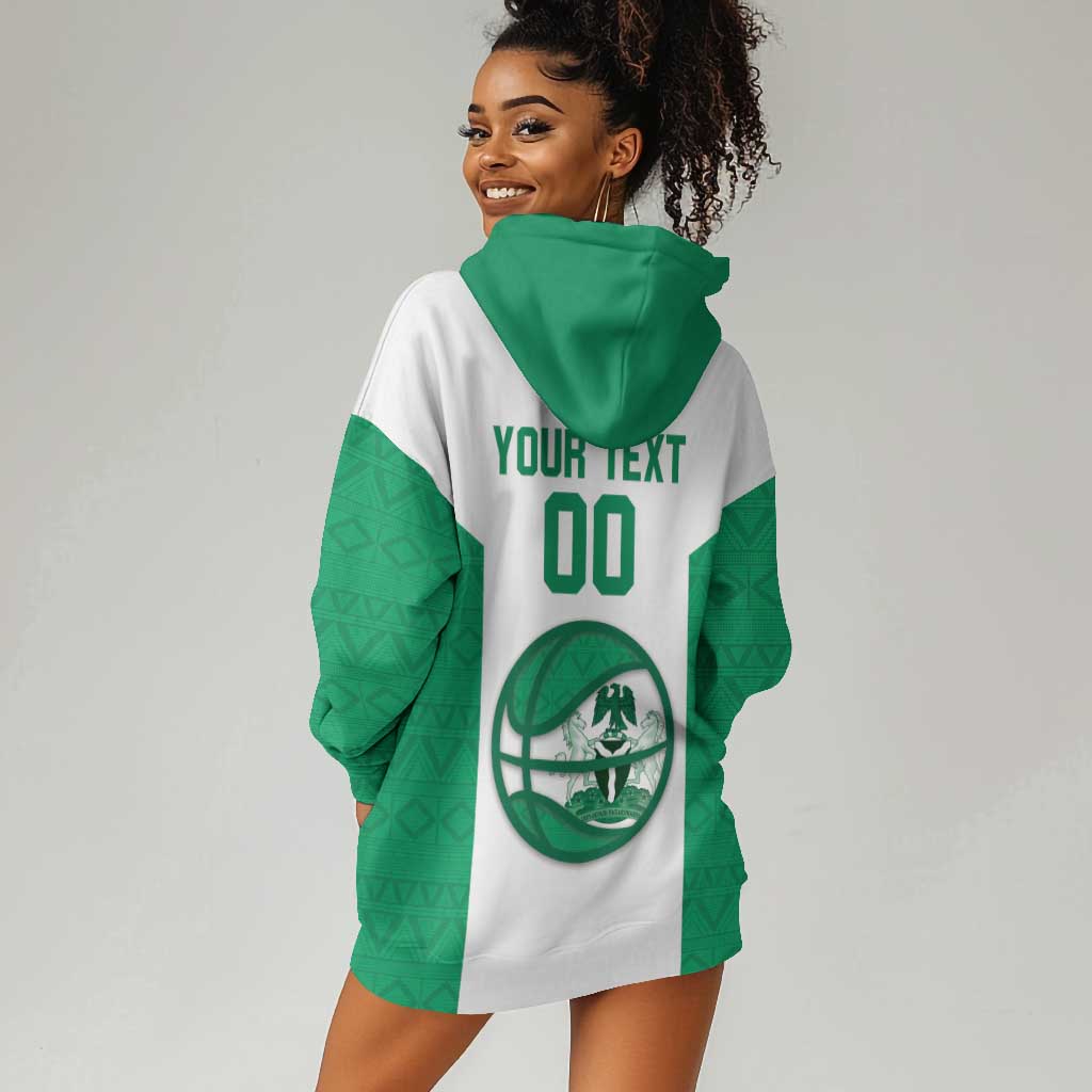 Afro Basketball Custom Nigeria Hoodie Dress Come On Tigers - African Pride