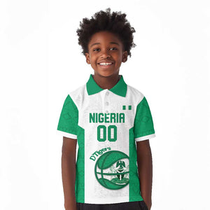 Afro Basketball Custom Nigeria Kid Polo Shirt Come On Tigers - African Pride