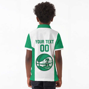 Afro Basketball Custom Nigeria Kid Polo Shirt Come On Tigers - African Pride