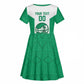 Afro Basketball Custom Nigeria Kid Short Sleeve Dress Come On Tigers - African Pride