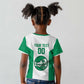 Afro Basketball Custom Nigeria Kid T shirt Come On Tigers - African Pride