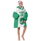 Afro Basketball Custom Nigeria Kid Wearable Blanket Hoodie Come On Tigers - African Pride