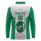 Afro Basketball Custom Nigeria Long Sleeve Polo Shirt Come On Tigers - African Pride