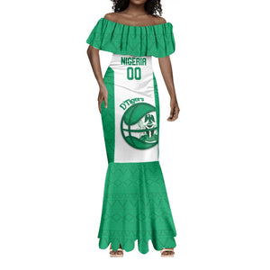 Afro Basketball Custom Nigeria Mermaid Dress Come On Tigers - African Pride