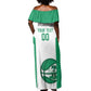 Afro Basketball Custom Nigeria Off Shoulder Maxi Dress Come On Tigers - African Pride