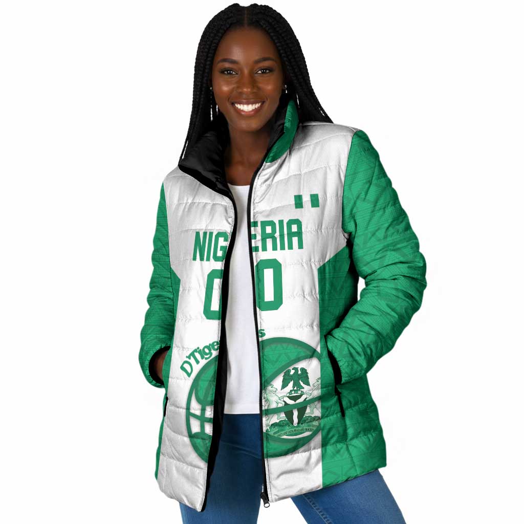Nigeria Basketball Custom Padded Jacket Come On Tigers