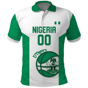 Afro Basketball Custom Nigeria Polo Shirt Come On Tigers - African Pride