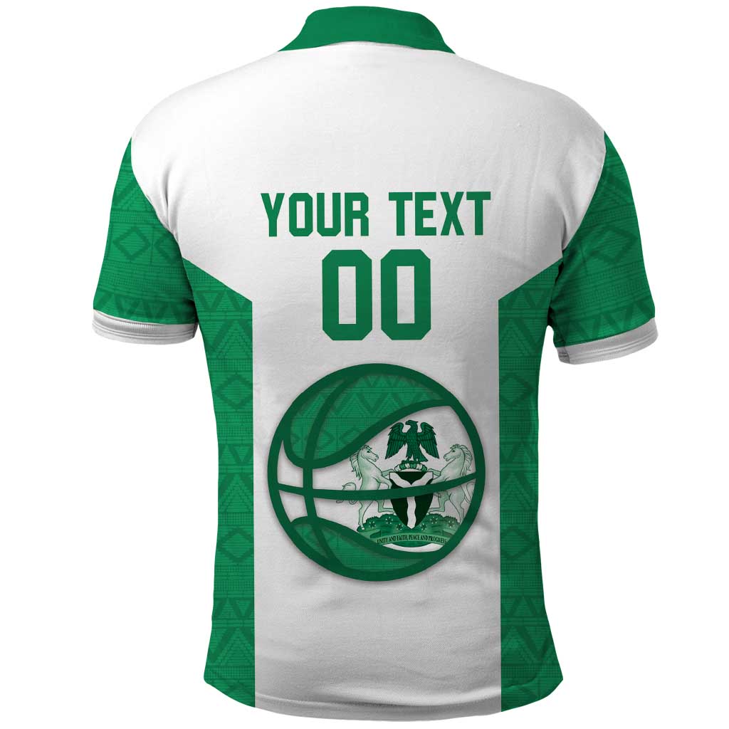 Afro Basketball Custom Nigeria Polo Shirt Come On Tigers - African Pride