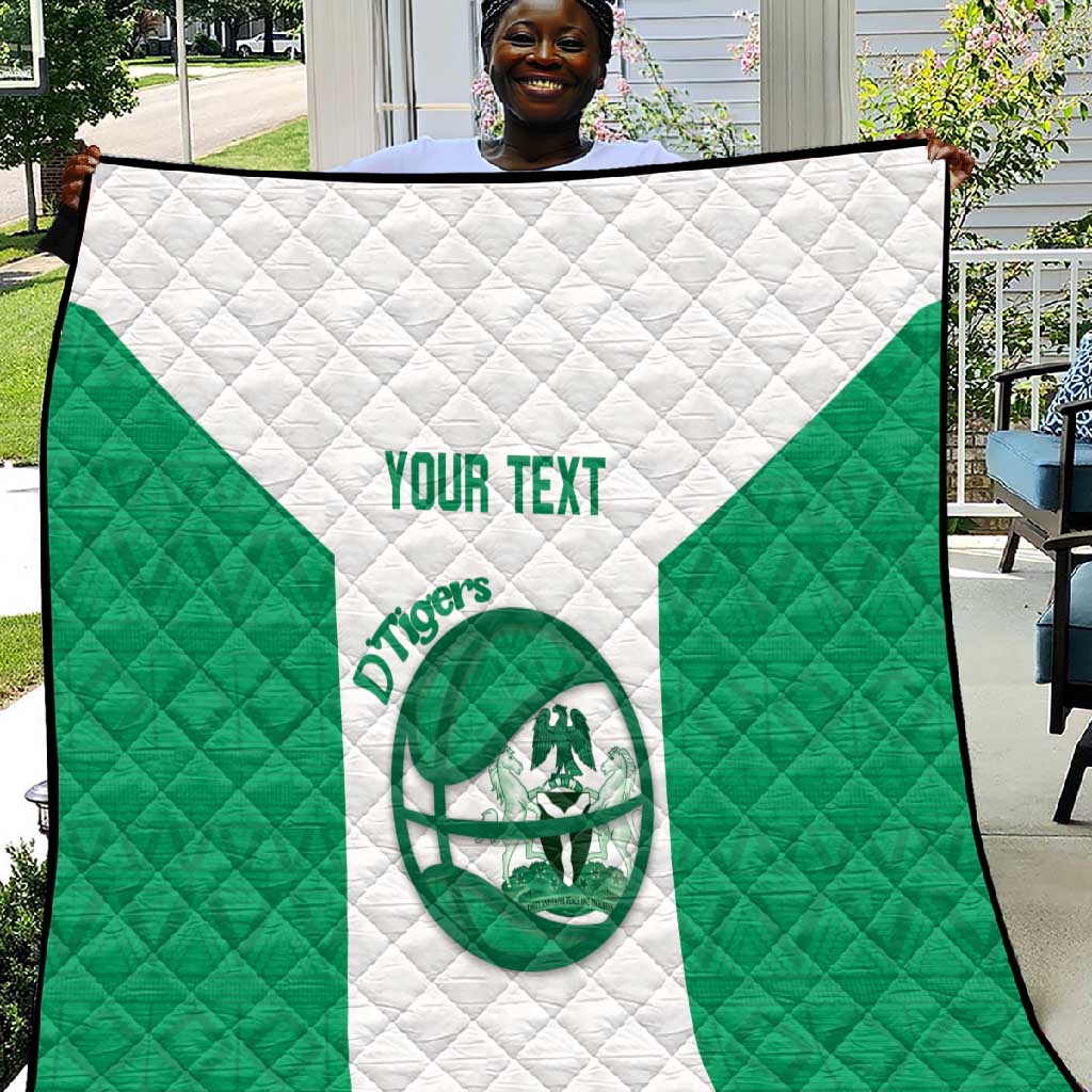 Afro Basketball Custom Nigeria Quilt Come On Tigers - African Pride