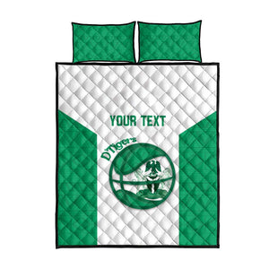 Afro Basketball Custom Nigeria Quilt Bed Set Come On Tigers - African Pride