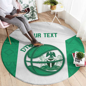 Afro Basketball Custom Nigeria Round Carpet Come On Tigers - African Pride
