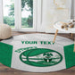 Afro Basketball Custom Nigeria Round Carpet Come On Tigers - African Pride