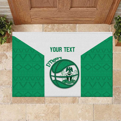 Afro Basketball Custom Nigeria Rubber Doormat Come On Tigers - African Pride