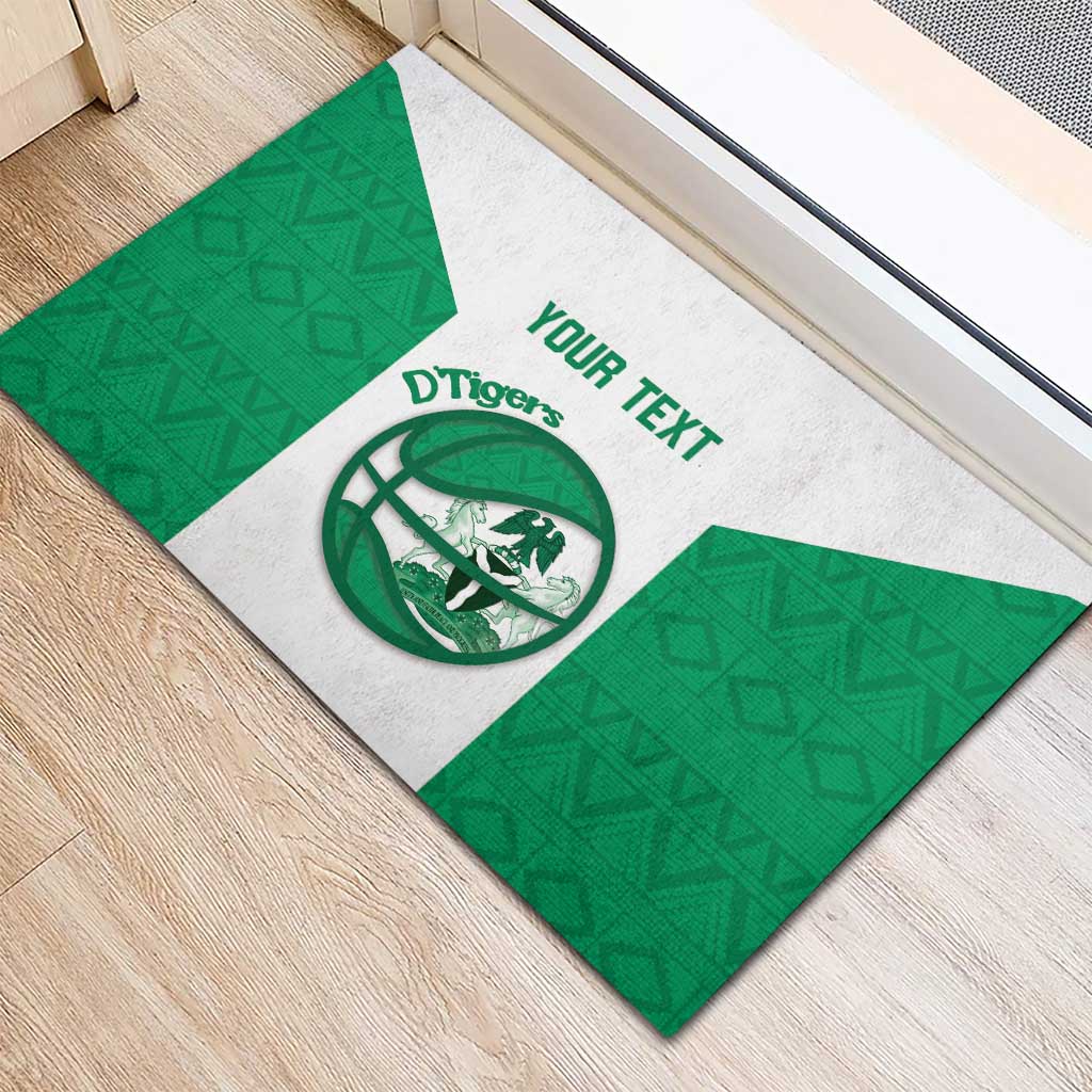 Afro Basketball Custom Nigeria Rubber Doormat Come On Tigers - African Pride