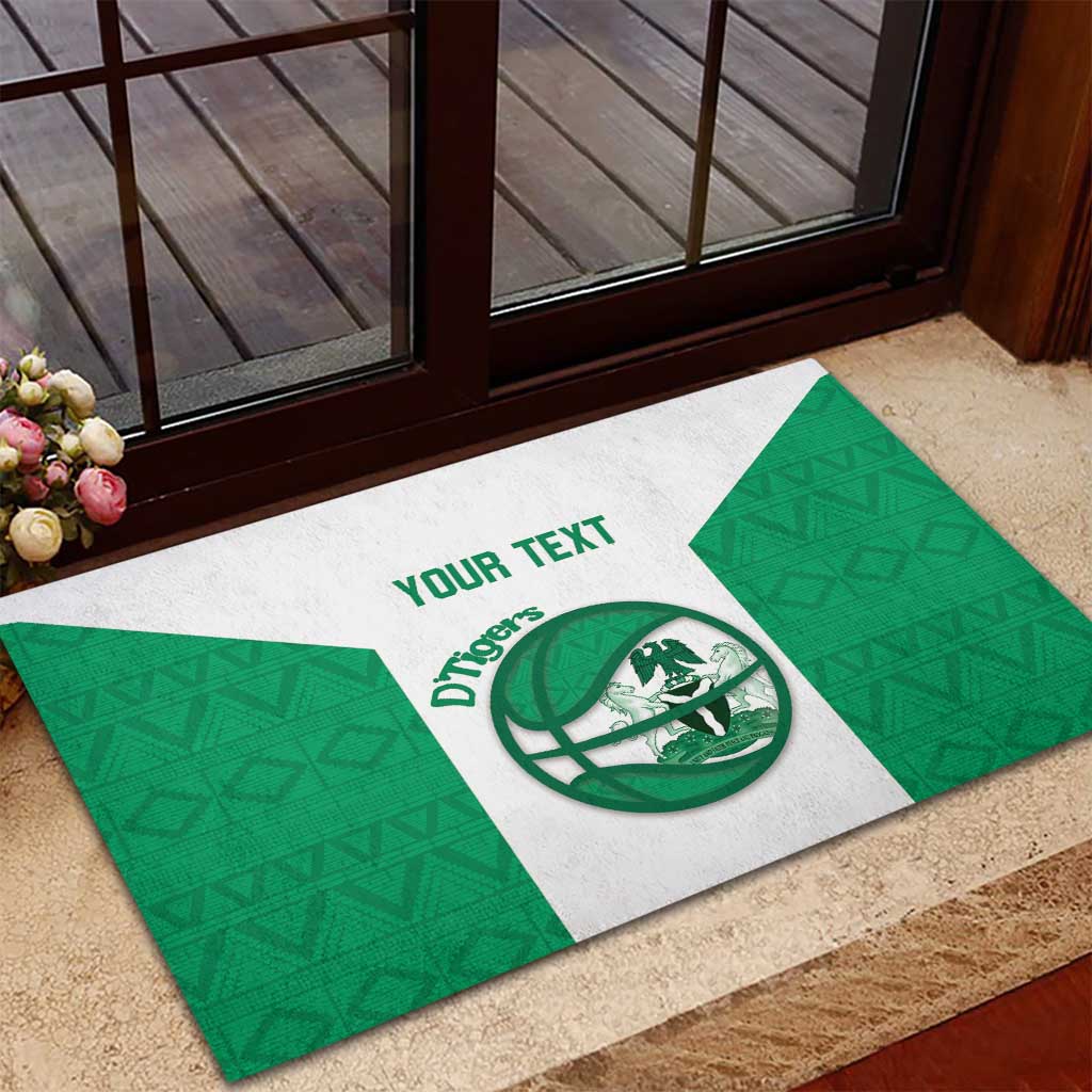 Afro Basketball Custom Nigeria Rubber Doormat Come On Tigers - African Pride