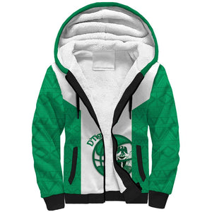Afro Basketball Custom Nigeria Sherpa Hoodie Come On Tigers - African Pride