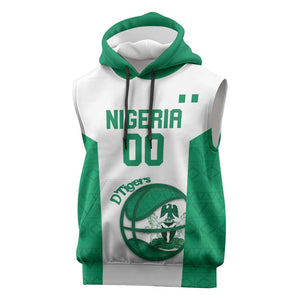 Afro Basketball Custom Nigeria Sleeveless Hoodie Come On Tigers - African Pride