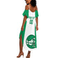 Afro Basketball Custom Nigeria Summer Maxi Dress Come On Tigers - African Pride