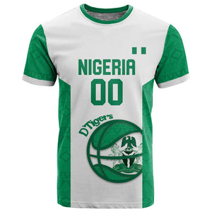Afro Basketball Custom Nigeria T shirt Come On Tigers - African Pride