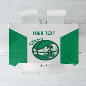 Afro Basketball Custom Nigeria Tablecloth Come On Tigers - African Pride