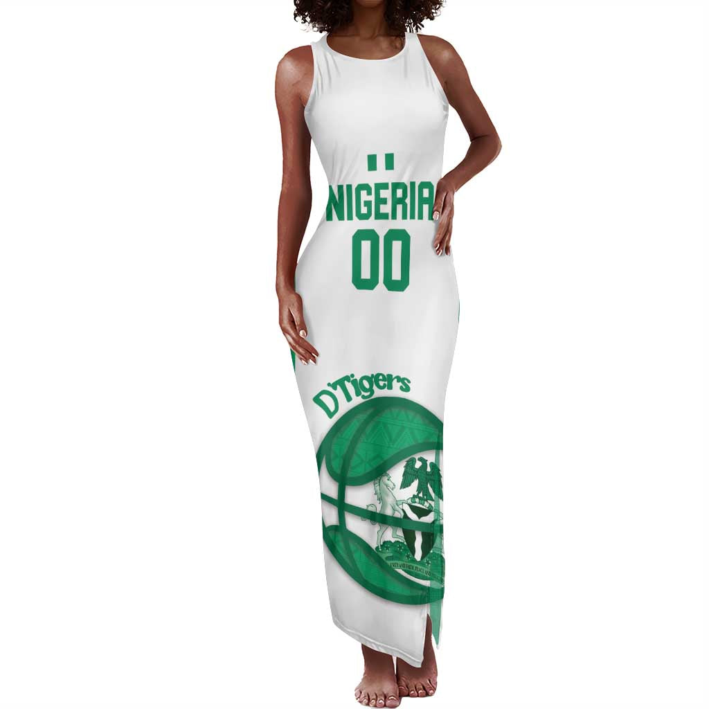 Afro Basketball Custom Nigeria Tank Maxi Dress Come On Tigers - African Pride