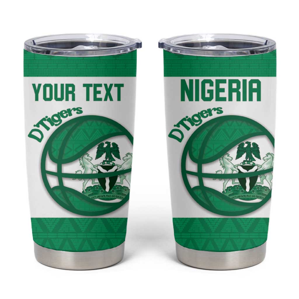 Afro Basketball Custom Nigeria Tumbler Cup Come On Tigers - African Pride