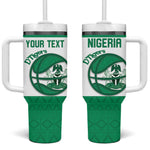 Afro Basketball Custom Nigeria Tumbler With Handle Come On Tigers - African Pride