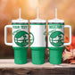 Afro Basketball Custom Nigeria Tumbler With Handle Come On Tigers - African Pride