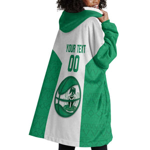 Afro Basketball Custom Nigeria Wearable Blanket Hoodie Come On Tigers - African Pride