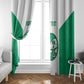 Afro Basketball Custom Nigeria Window Curtain Come On Tigers - African Pride