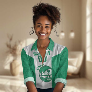 Afro Basketball Custom Nigeria Women Casual Shirt Come On Tigers - African Pride