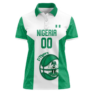 Afro Basketball Custom Nigeria Women Polo Shirt Come On Tigers - African Pride