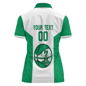 Afro Basketball Custom Nigeria Women Polo Shirt Come On Tigers - African Pride