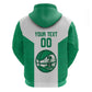 Afro Basketball Custom Nigeria Zip Hoodie Come On Tigers - African Pride
