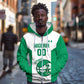 Afro Basketball Custom Nigeria Zip Hoodie Come On Tigers - African Pride