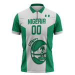 Nigeria Basketball Custom Zipper Polo Shirt Come On Tigers